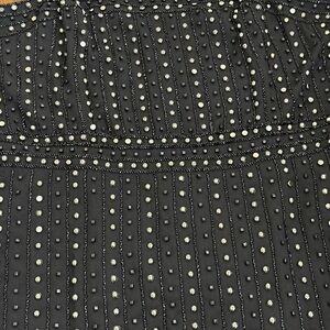 Aidan Mattox Black Dress with Silver/ Black Accents. Ready for the Holidays!